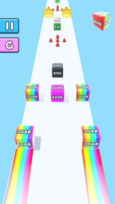 果冻快跑2048图