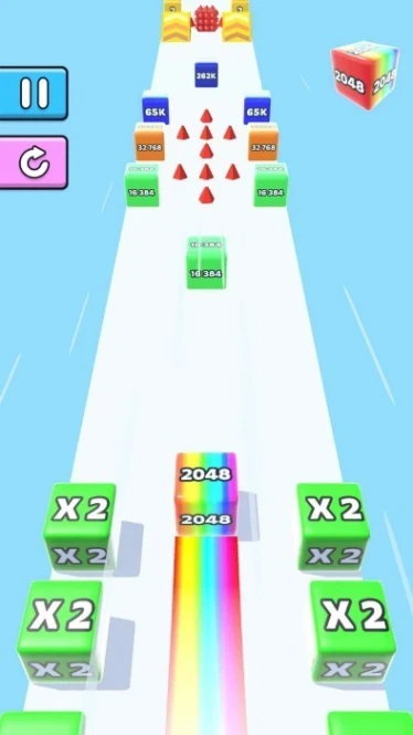 果冻快跑2048图
