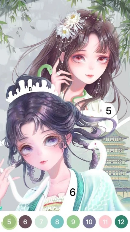花花填色图