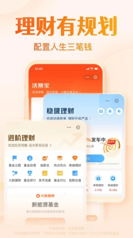 天天基金官网版图