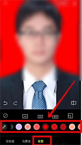 《醒图》证件照背景怎么改色